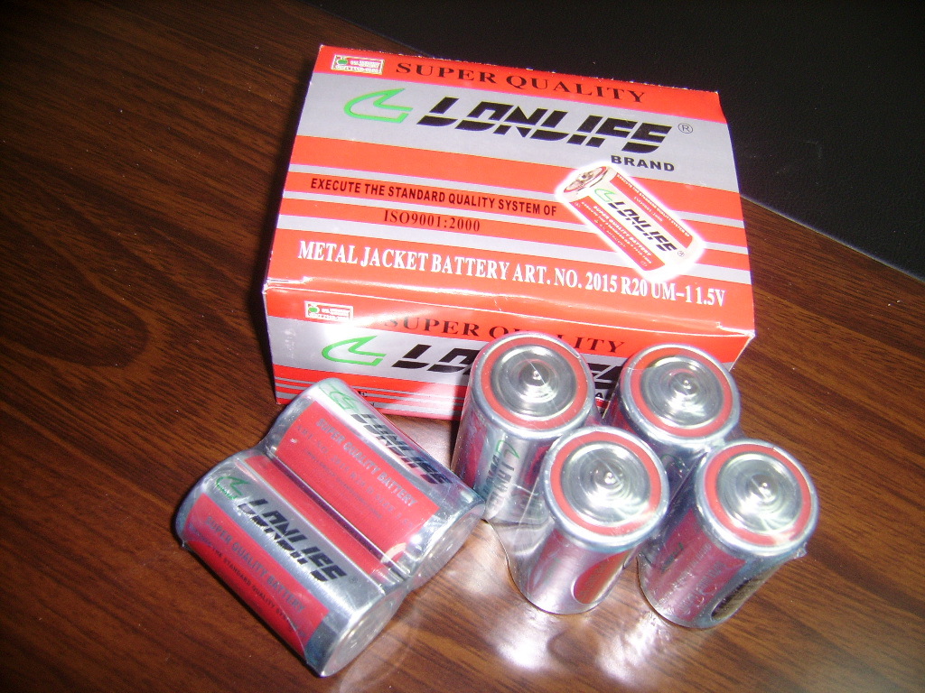 大號鐵殼煤氣灶電池，大號熱水器電（diàn）池（chí），R20電池，1號電池